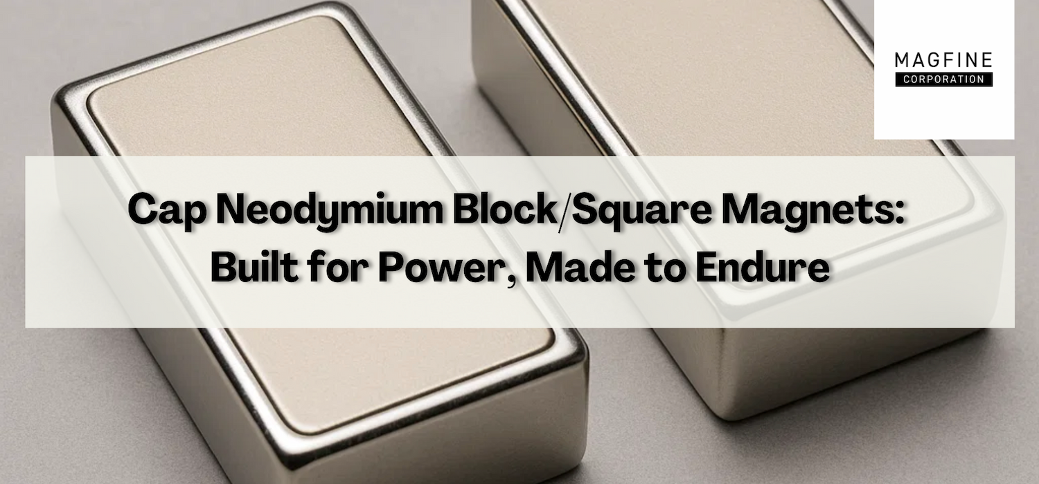Cap Neodymium Block Magnet