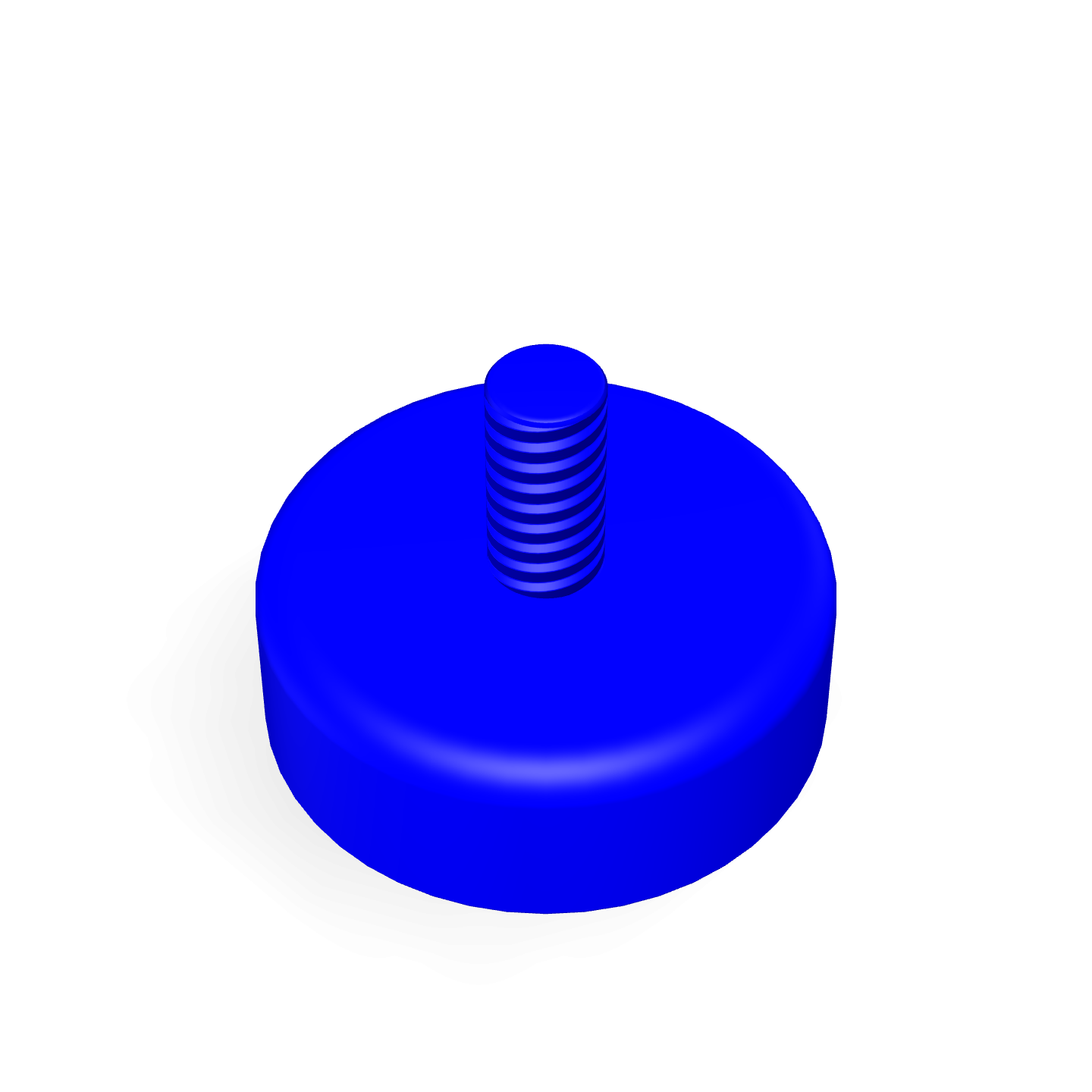 Cap Neodymium Ø20mm x 7mm /M4 Thread Male