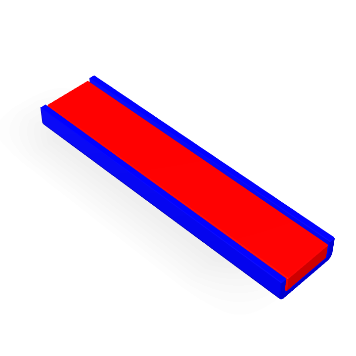 Cap Neodymium Block Magnet 60mm x 13.5mm x 5mm