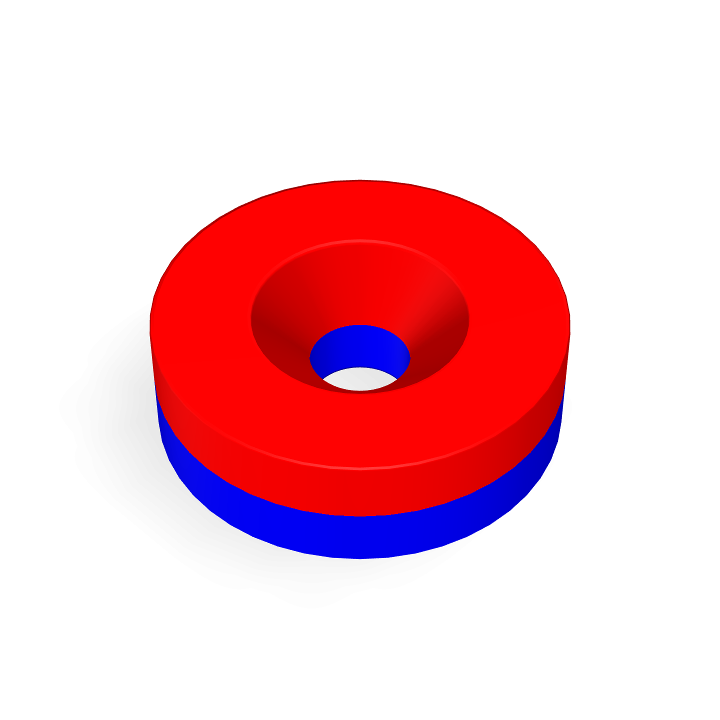 Neodymium Disc Magnet with Countersunk Hole Ø13mm x Ø3.2mm x 4mm /M3