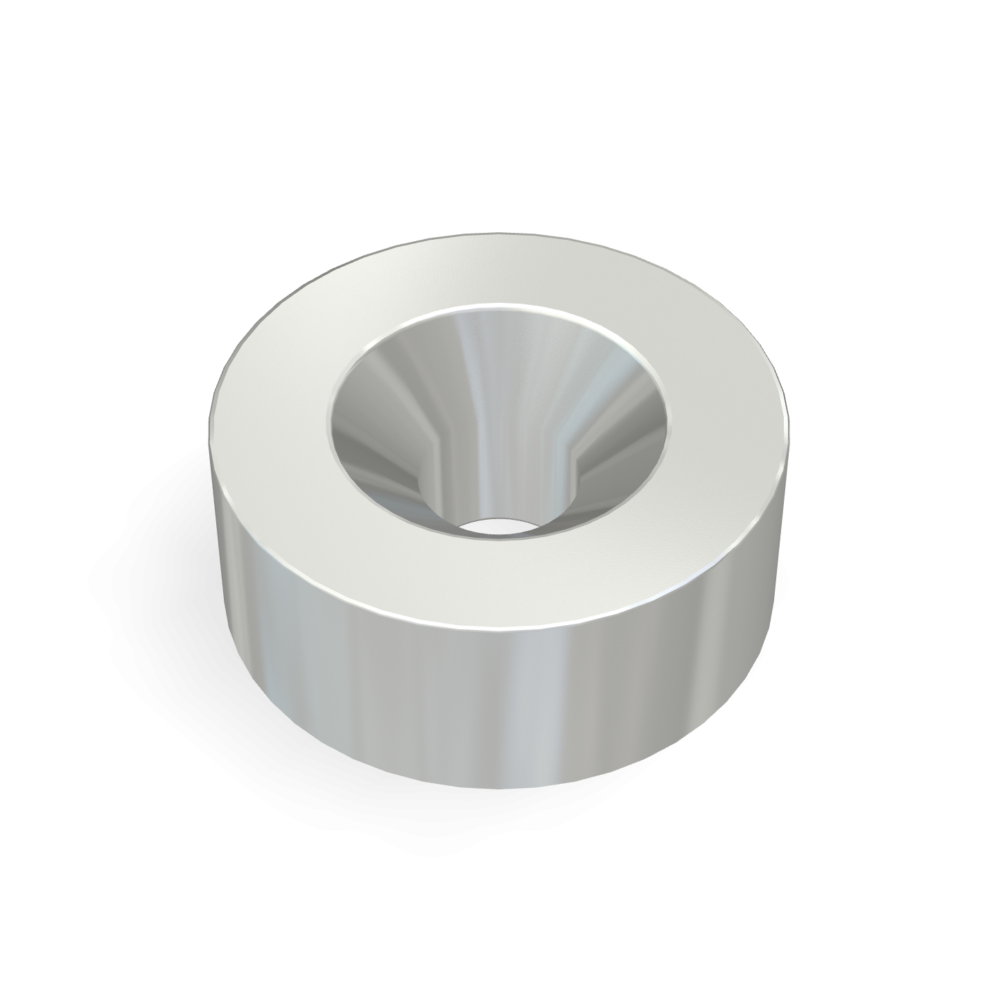 Neodymium Disc Magnet with Countersunk Hole Ø15mm X Ø4.3mm X 6mm /M4