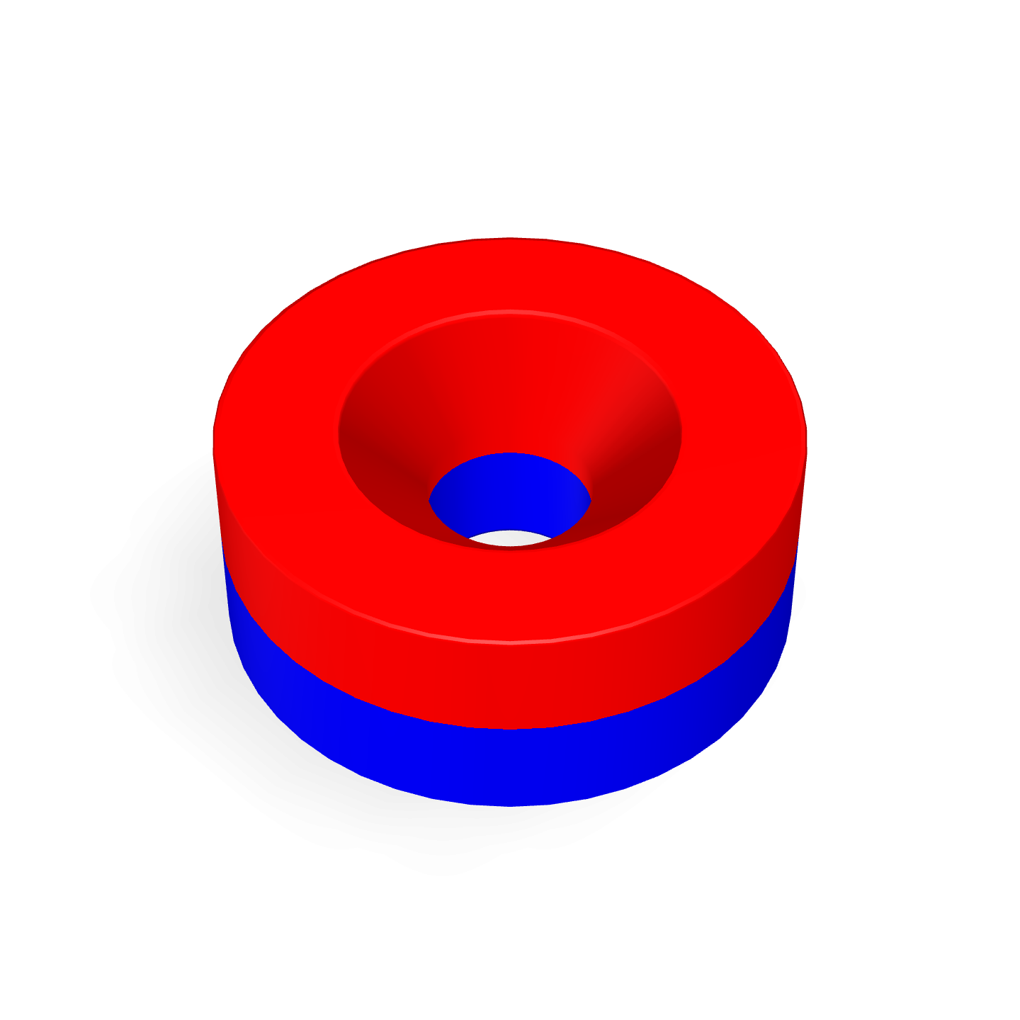 Neodymium Disc Magnet with Countersunk Hole Ø15mm X Ø4.3mm X 6mm /M4