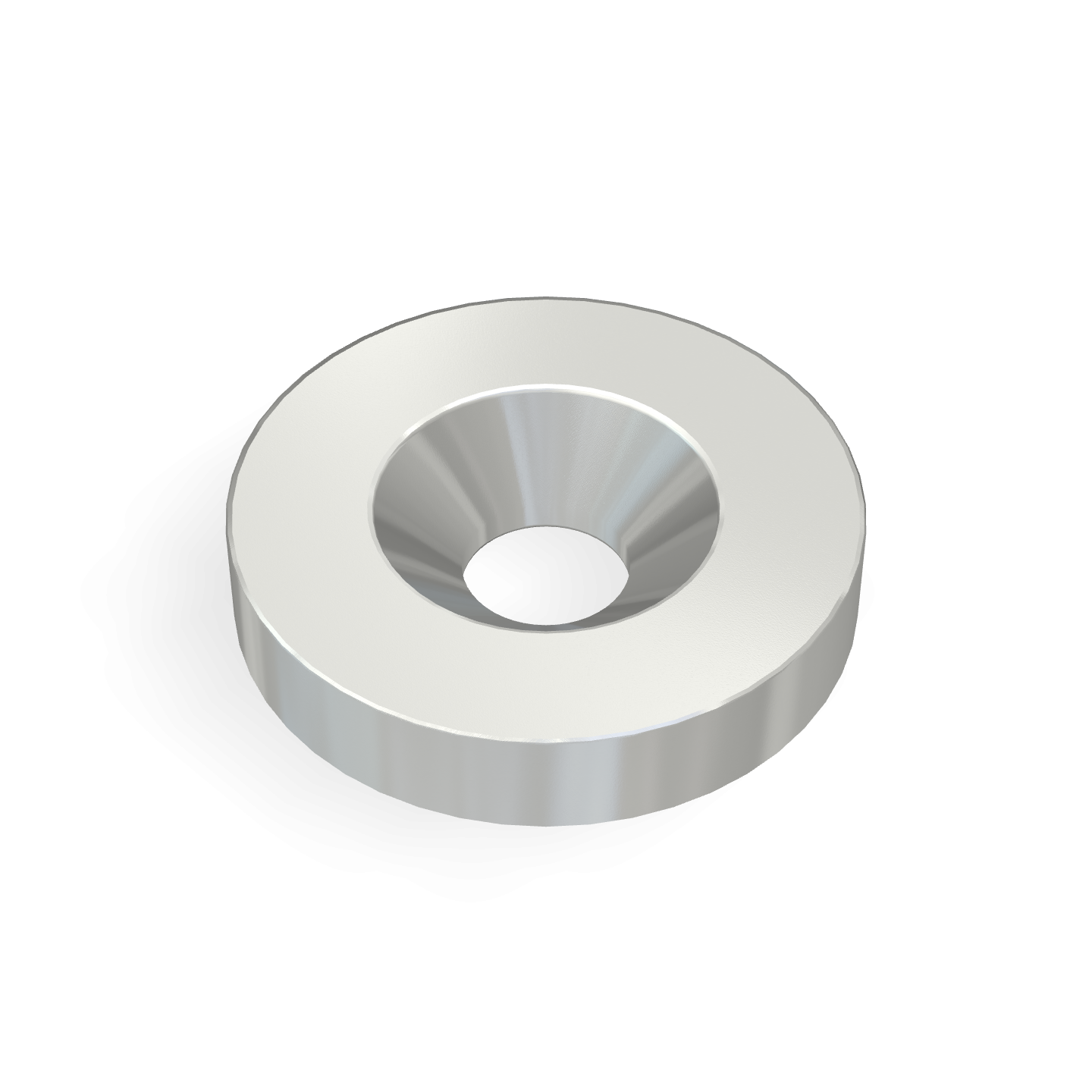 Aimant disque en néodyme avec trou fraisé Ø 16 mm x Ø 4,3 mm x 3 mm / M4