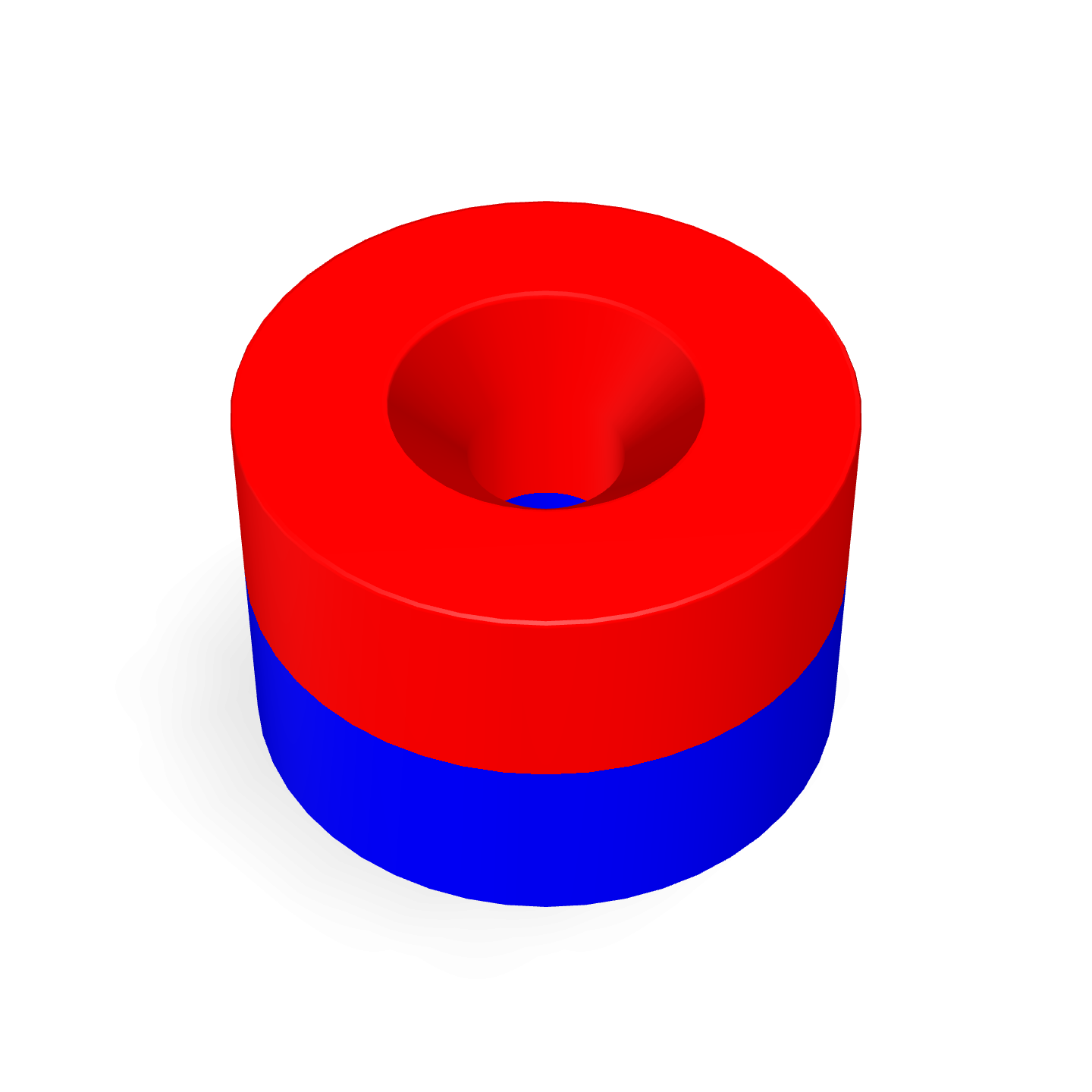 Neodymium Disc Magnet with Countersunk Hole Ø9mm x Ø2.3mm x 6mm /M2