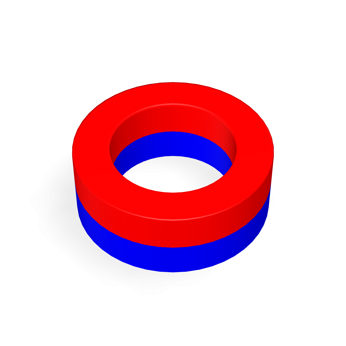 Bague en néodyme Ø8mm X Ø5mm X 3mm