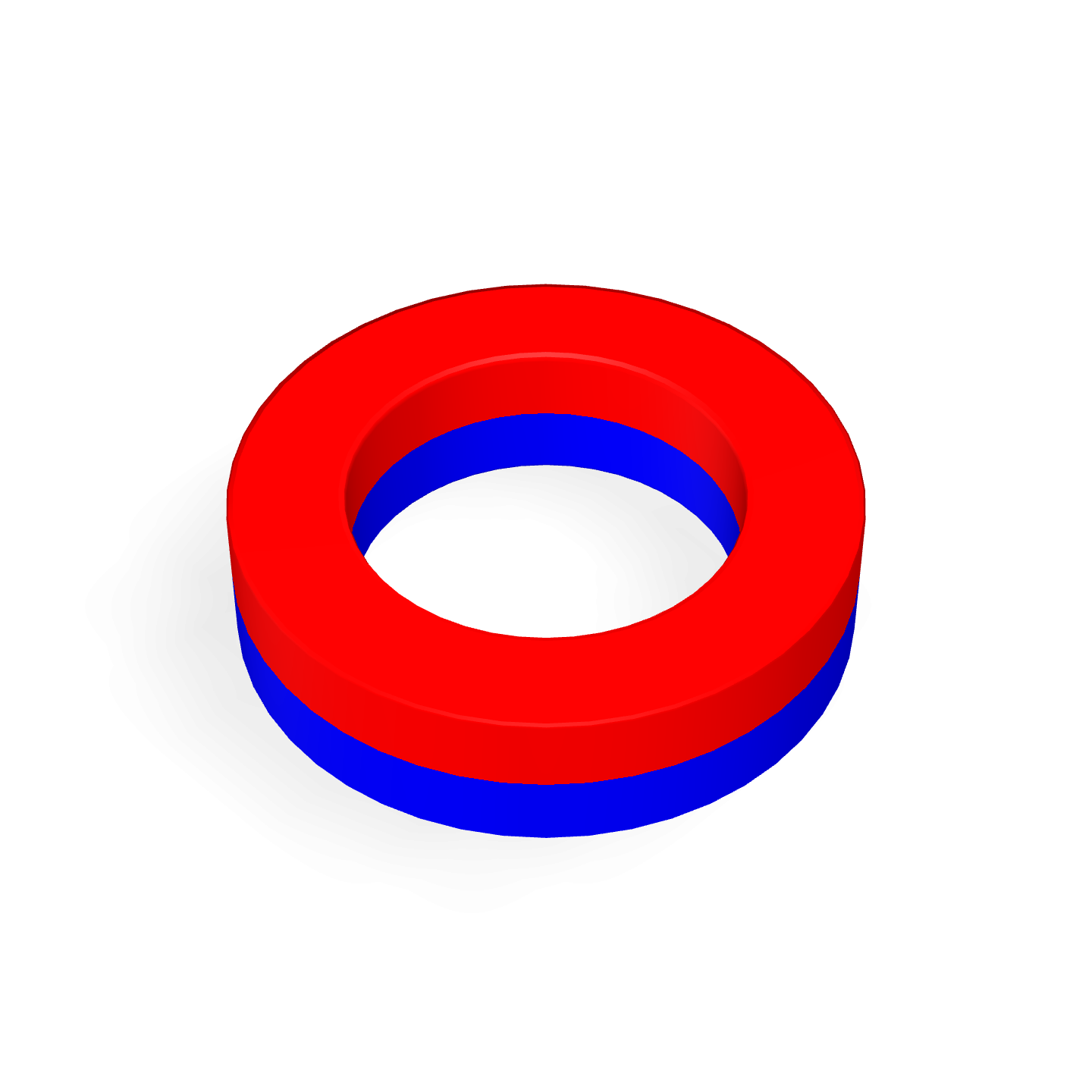 Bague en néodyme Ø8mm X Ø5mm X 2mm