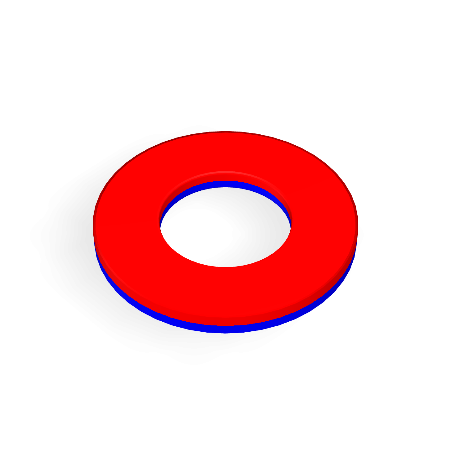 Bague en néodyme Ø12mm X Ø6mm X 1mm