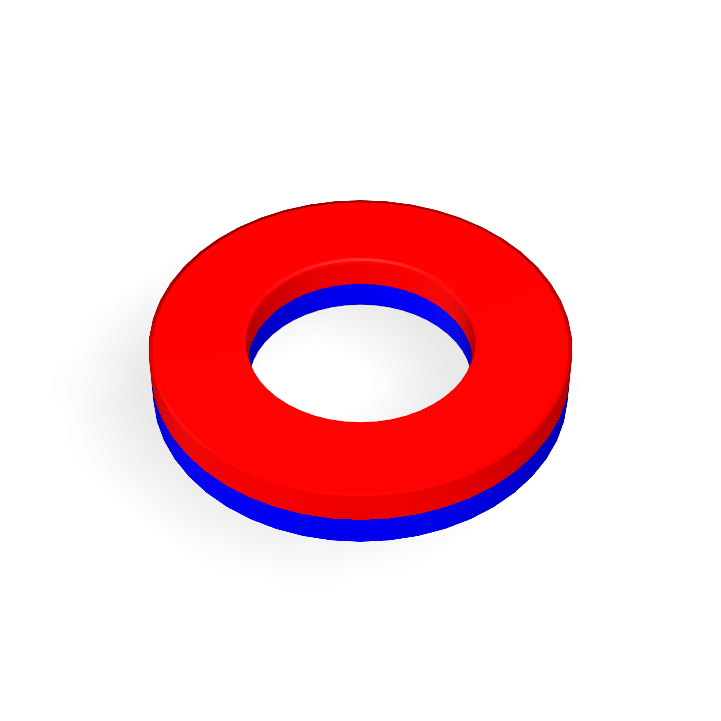 Bague en néodyme Ø13mm X Ø7mm X 2mm