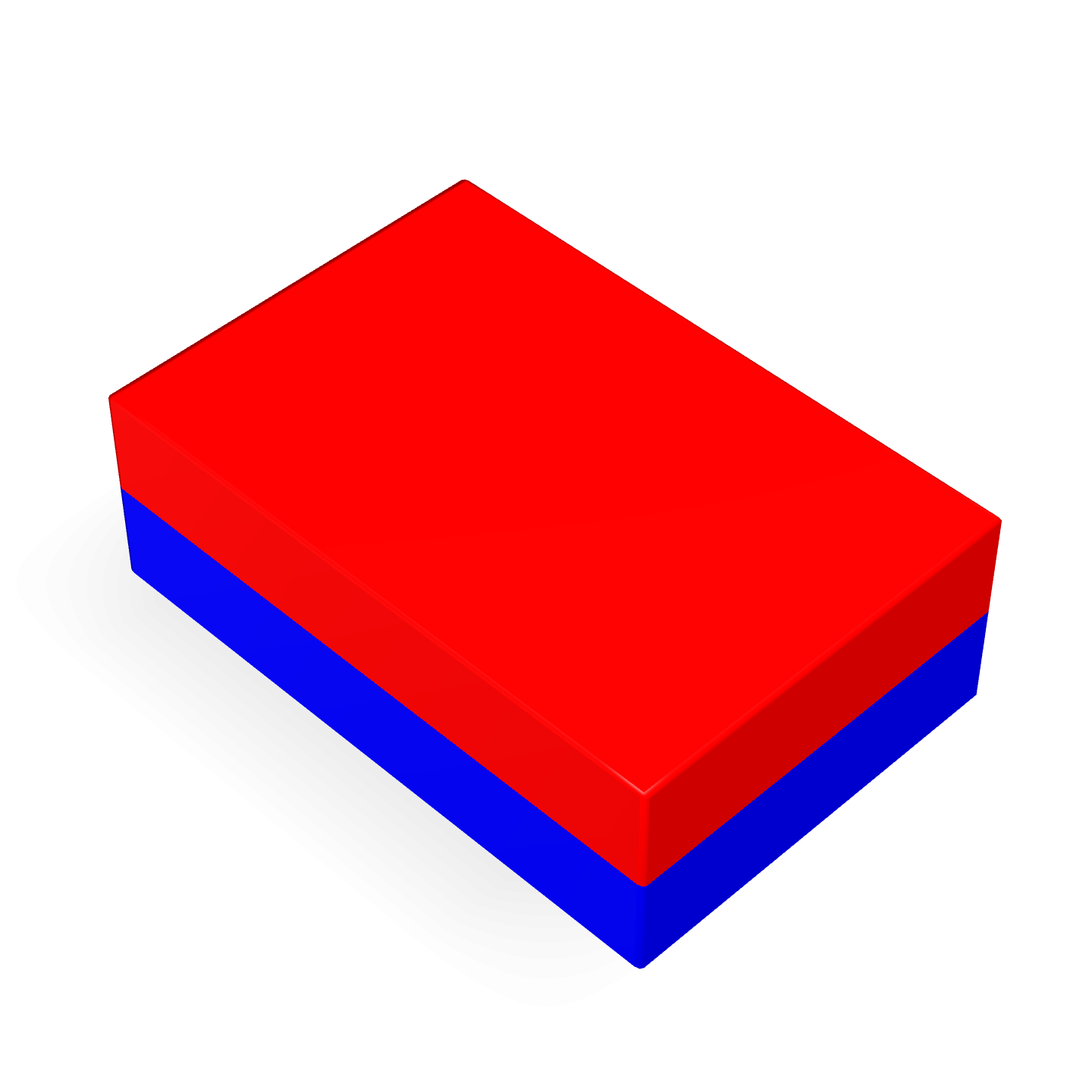 Neodymium Block Magnet 15mm X 10mm X 5mm Polarity