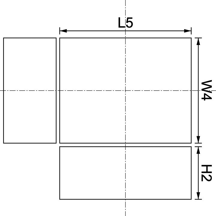 Aimant en néodyme 5 mm x 4 mm x 2 mm