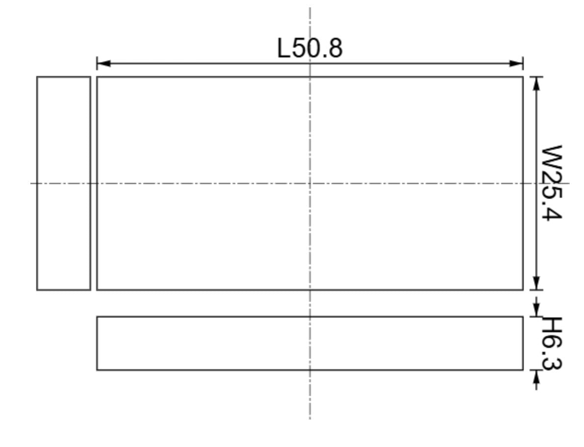 N42 - Neodymium Block Magnet - 2" x 1" x 1/4"