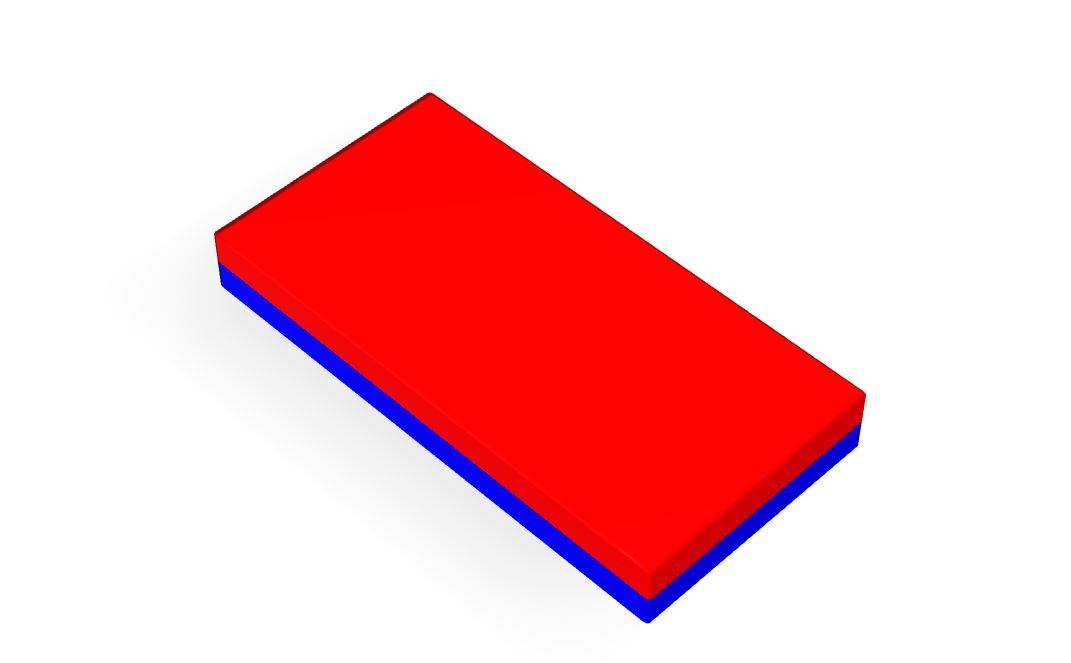 N42 - Neodymium Block Magnet - 2" x 1" x 1/4"
