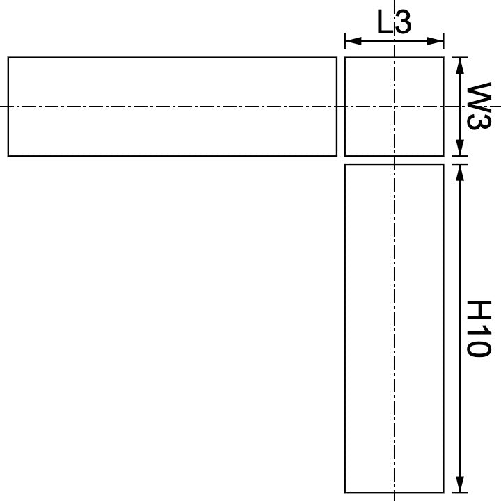 Aimant en néodyme 3 mm x 3 mm x 10 mm
