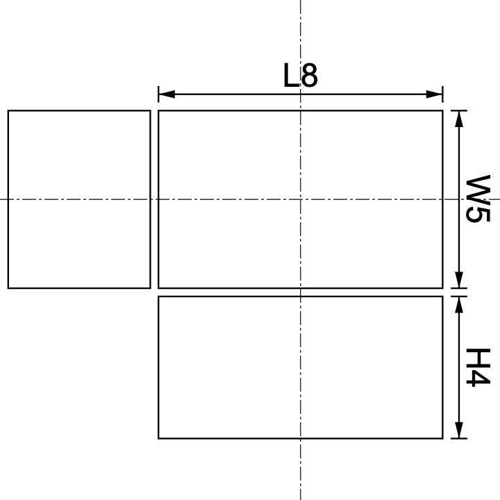 Aimant en néodyme 8 mm x 5 mm x 4 mm