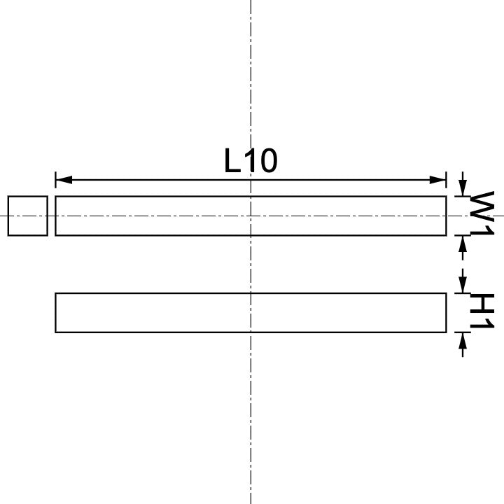 Aimant en néodyme 10 mm x 1 mm x 1 mm