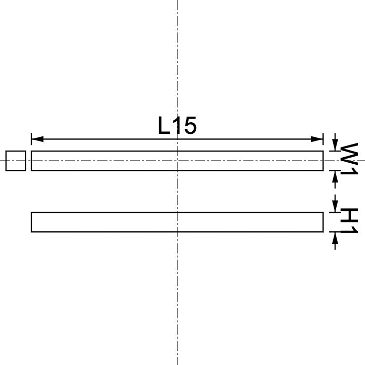 Aimant en néodyme 15 mm x 1 mm x 1 mm