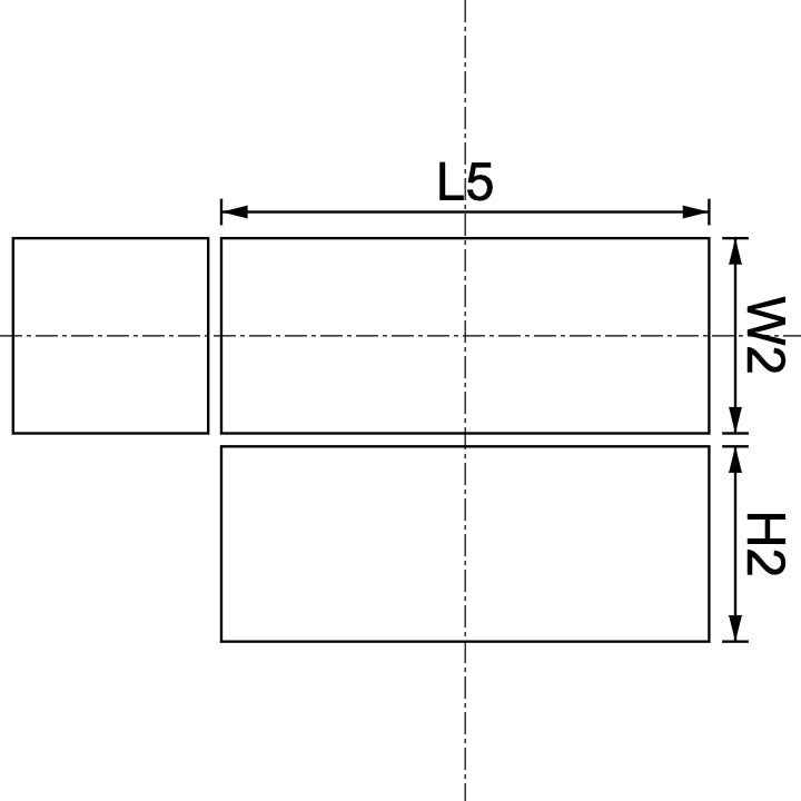 Aimant en néodyme 5 mm x 2 mm x 2 mm