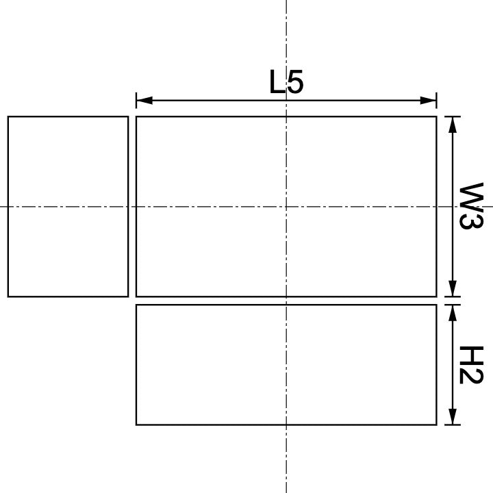Aimant en néodyme 5 mm x 3 mm x 2 mm