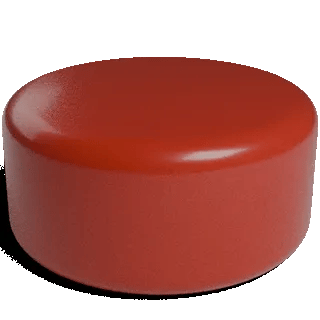 Red Ø18mm magnet rotating in 3D