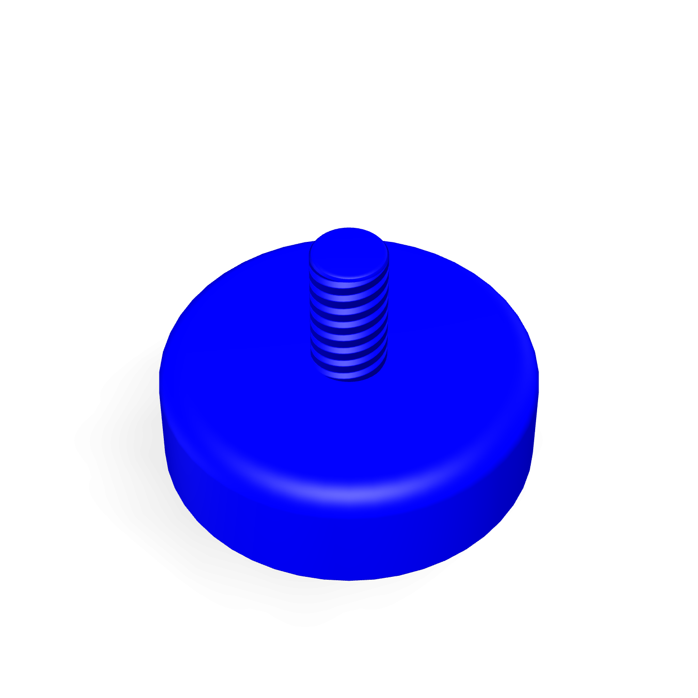 Capuchon Néodyme Ø25mm x 8mm / Filetage M5 Mâle