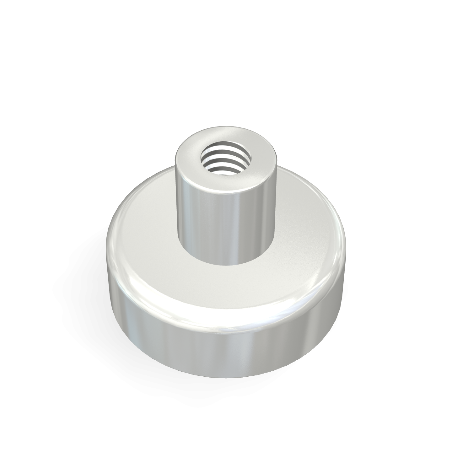 Cap Neodymium Ø20mm x 7mm /M4 Thread Female