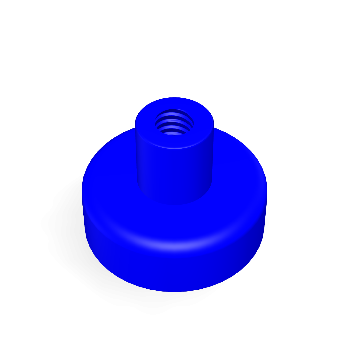 Cap Neodymium Ø20mm x 7mm /M4 Thread Female