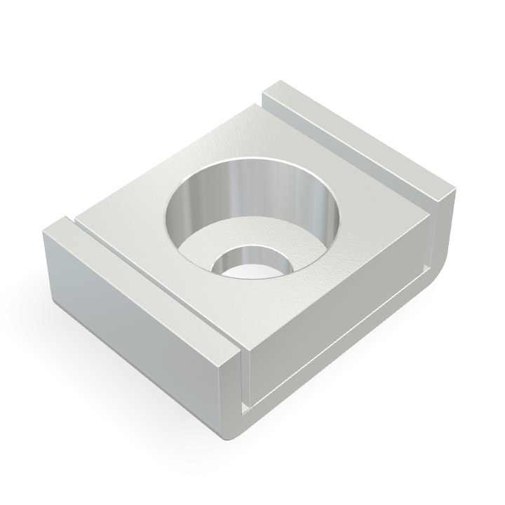 Cap Neodymium Block Counterbore 10mm x 13.5mm x 5mm /M3