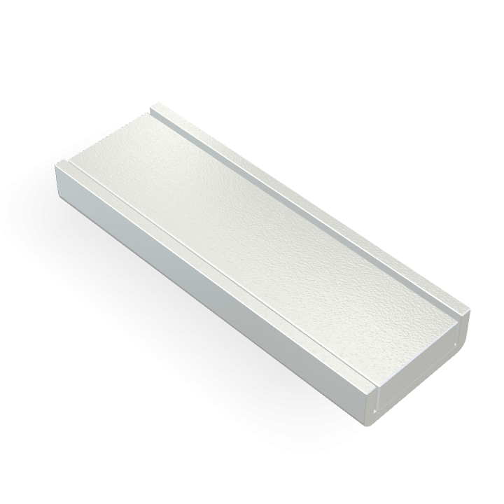 Aimant en forme de bloc en néodyme avec capuchon 40 mm x 13,5 mm x 5 mm