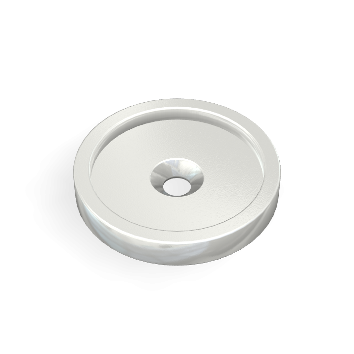 Vis à tête fraisée en métal surélevée Φ25 mm x Φ3,5 mm x 4 mm / M3