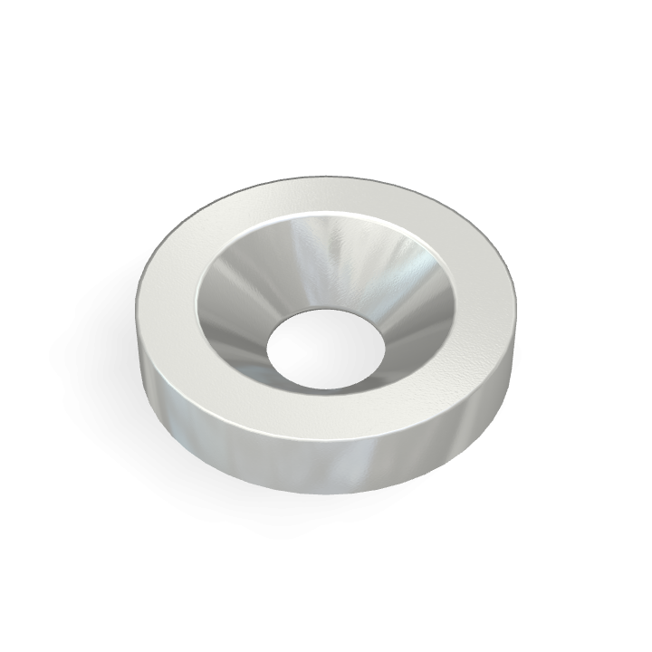 Vis à tête fraisée plate en métal Φ10 mm x Φ3,2 mm x 2 mm / M3