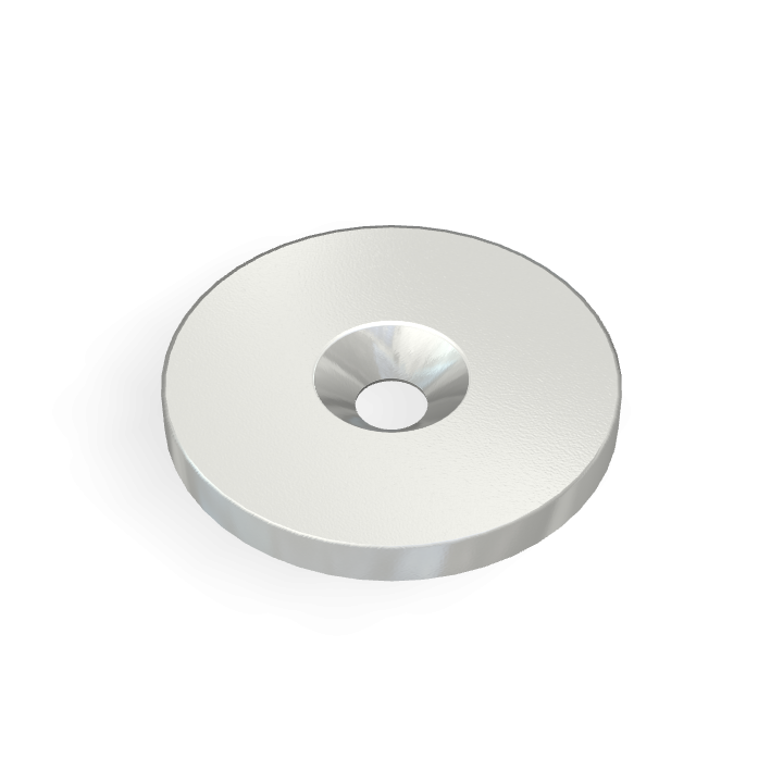 Vis à tête fraisée plate en métal Φ20 mm x Φ3,2 mm x 2 mm / M3