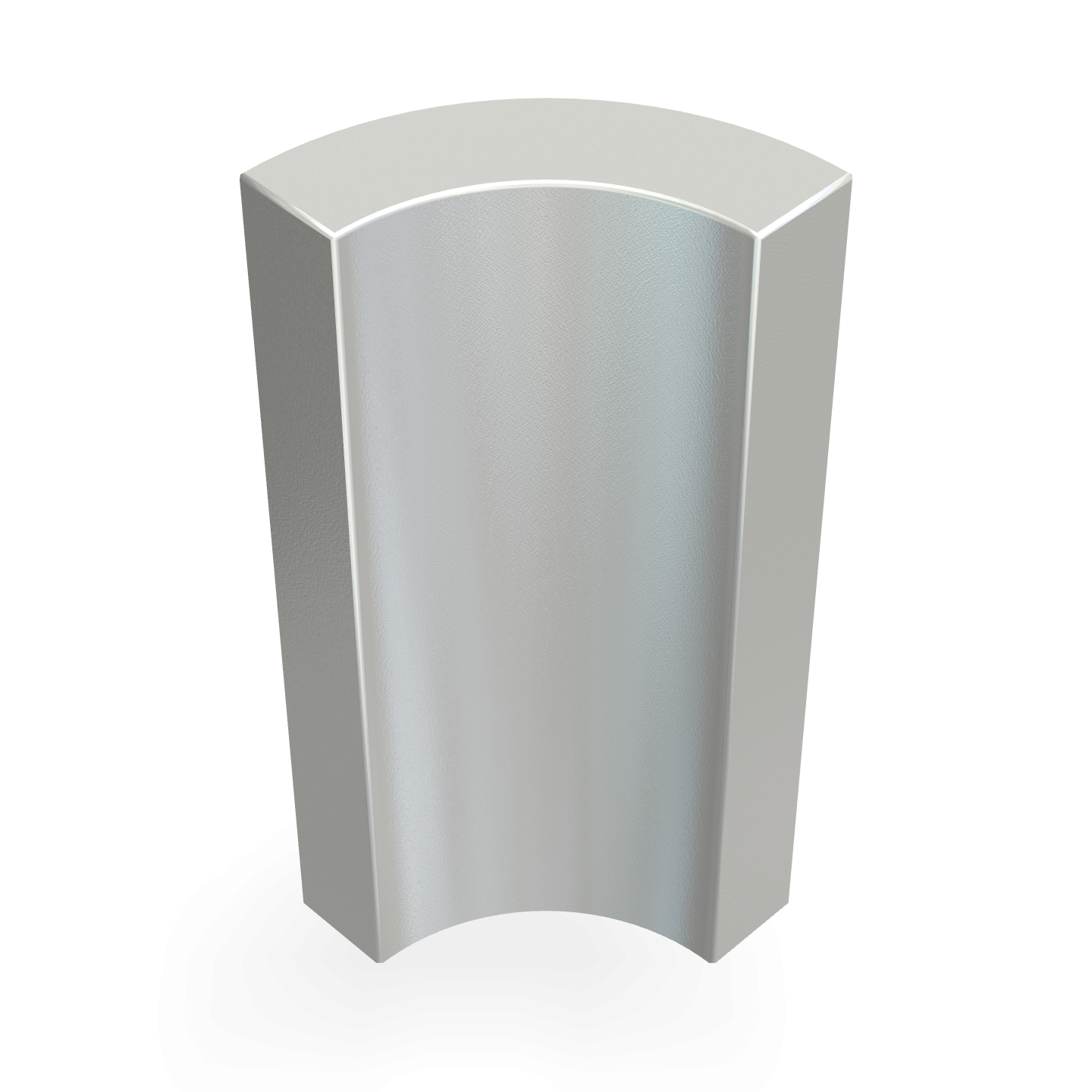 Aimant en néodyme Arc - Radial R15mm x r10mm x L40mm x A90rad