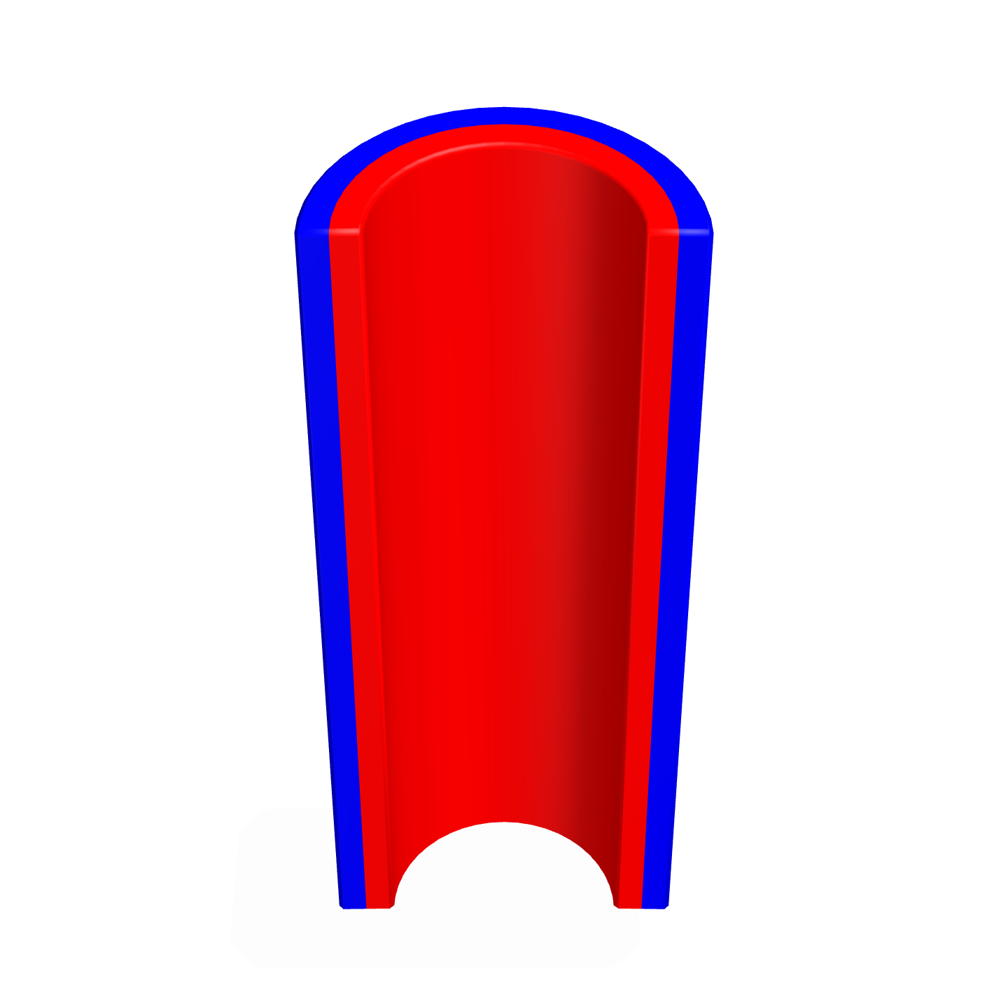 Aimant en néodyme Arc - Radial R15mm x r10mm x L80mm x A180rad