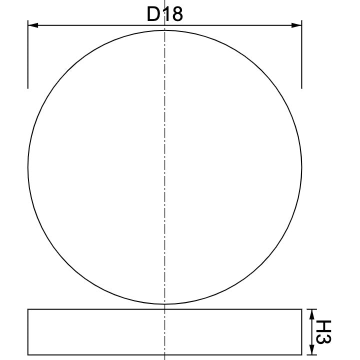 Neodymium Disc Magnet Φ18mm x 3mm