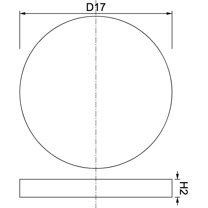 Disque aimanté en néodyme Ø17mm