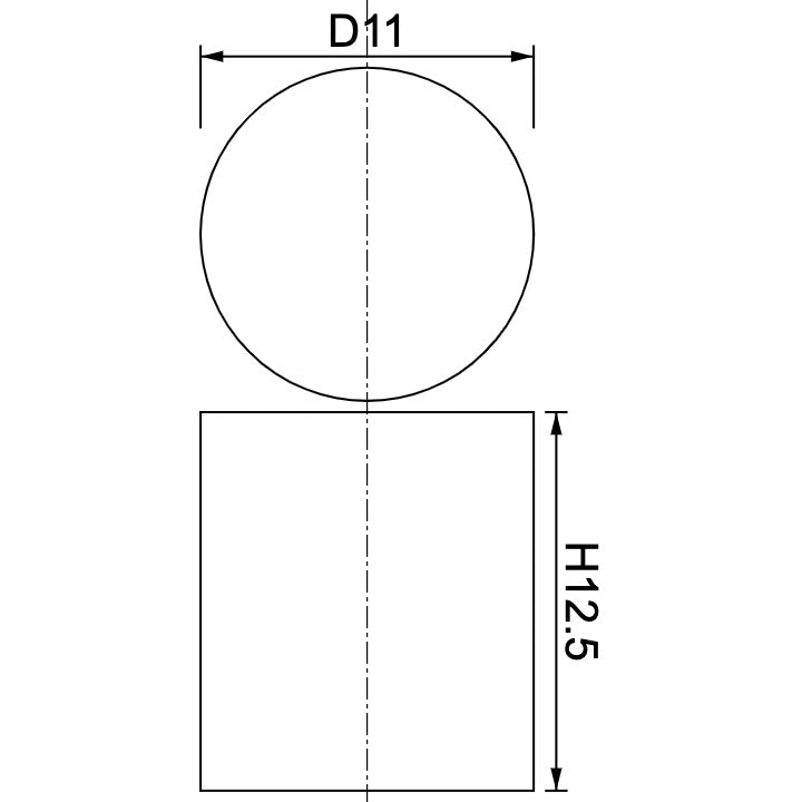 Aimant disque en néodyme Ø11mm