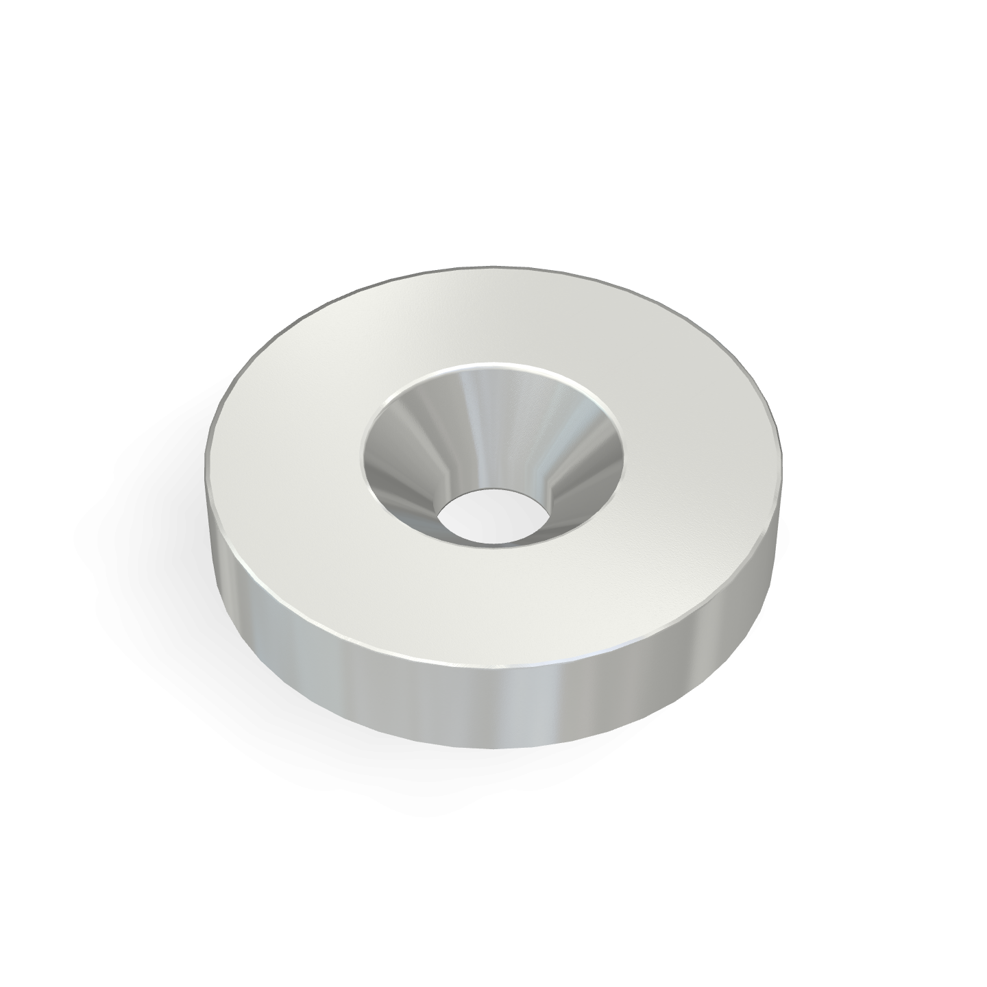 Aimant disque en néodyme avec trou fraisé Ø 15 mm x Ø 3,2 mm x 3 mm / M3