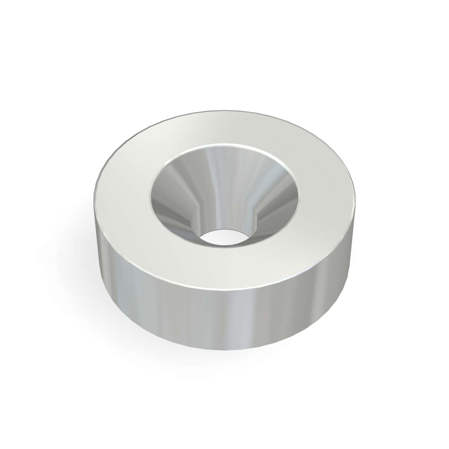 Aimant disque en néodyme avec trou fraisé Ø12mm x Ø3,2mm x 4mm /M3