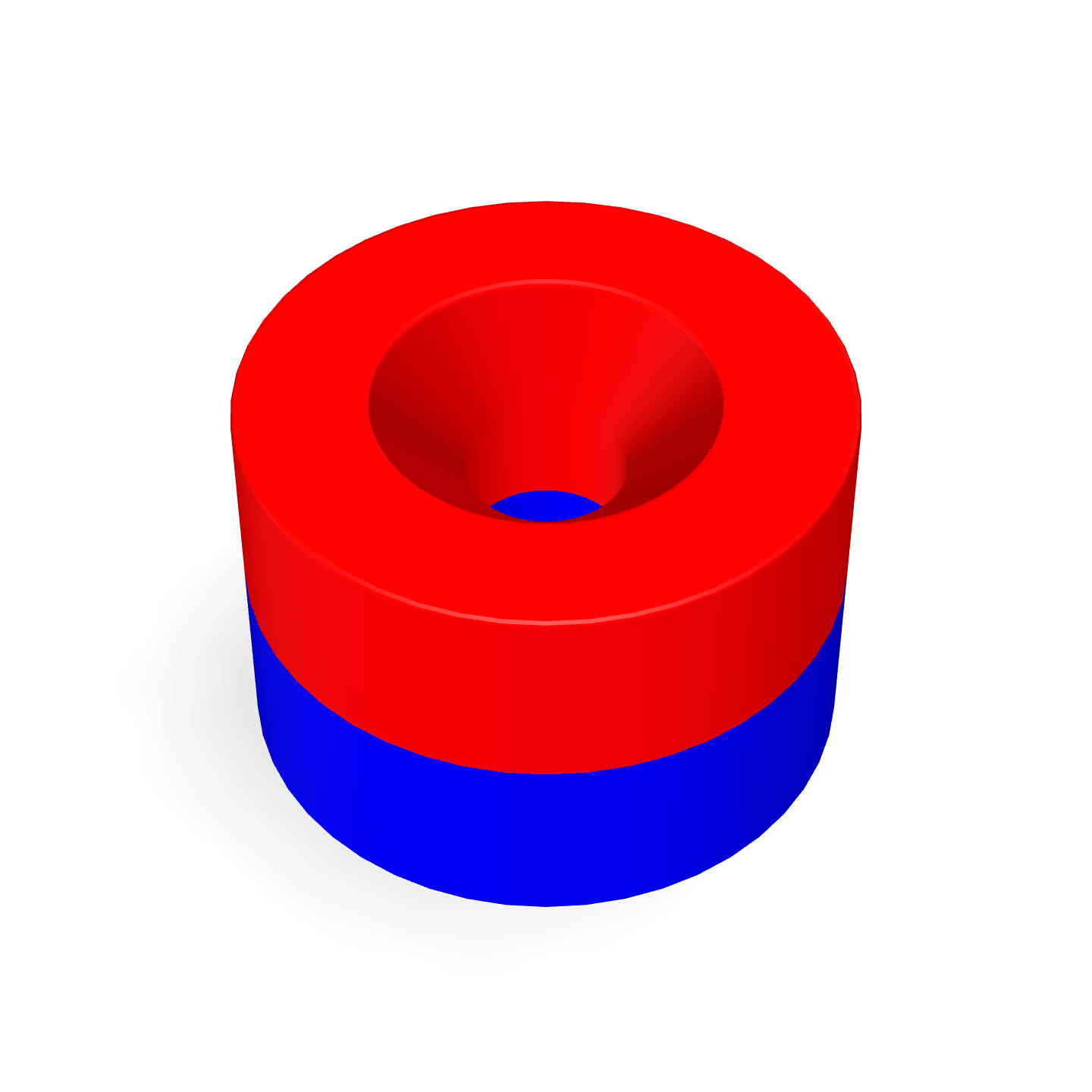 Aimant disque en néodyme avec trou fraisé Ø 12 mm x Ø 3,2 mm x 8 mm / M3