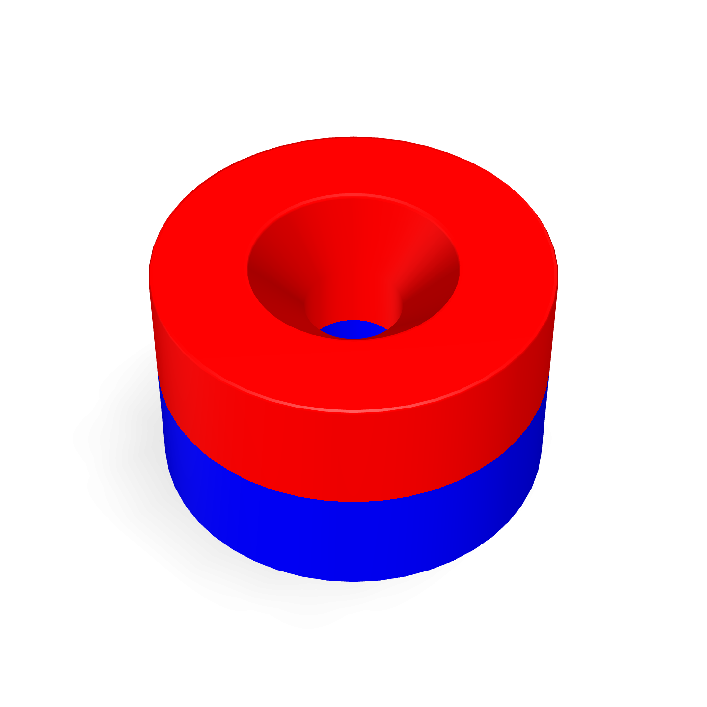 Aimant disque en néodyme avec trou fraisé Ø 13 mm x Ø 3,2 mm x 8 mm / M3