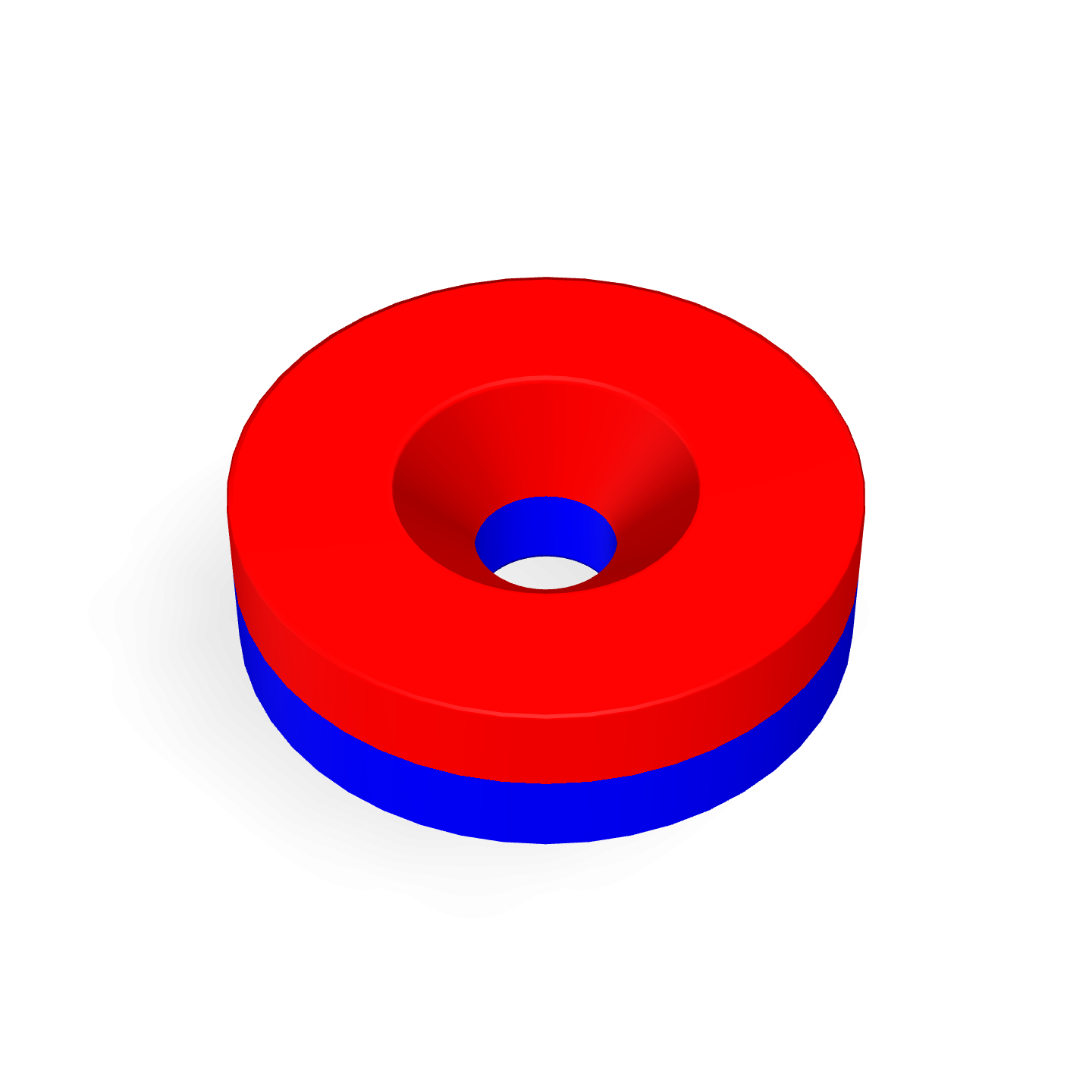 Neodymium Disc Magnet with Countersunk Hole Ø14mm X Ø3.2mm X 4mm /M3