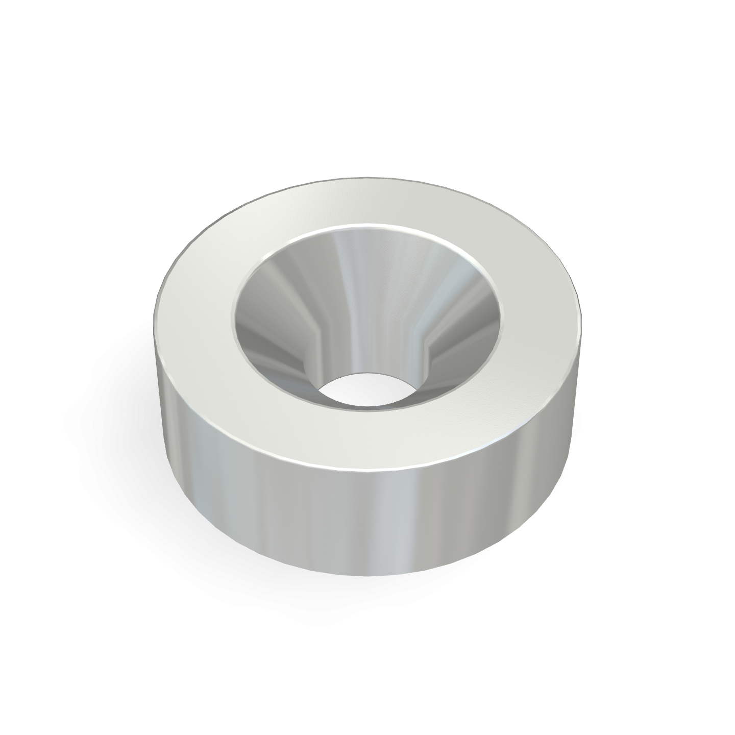 Aimant disque en néodyme avec trou fraisé Ø 14 mm x Ø 4,3 mm x 5 mm / M4