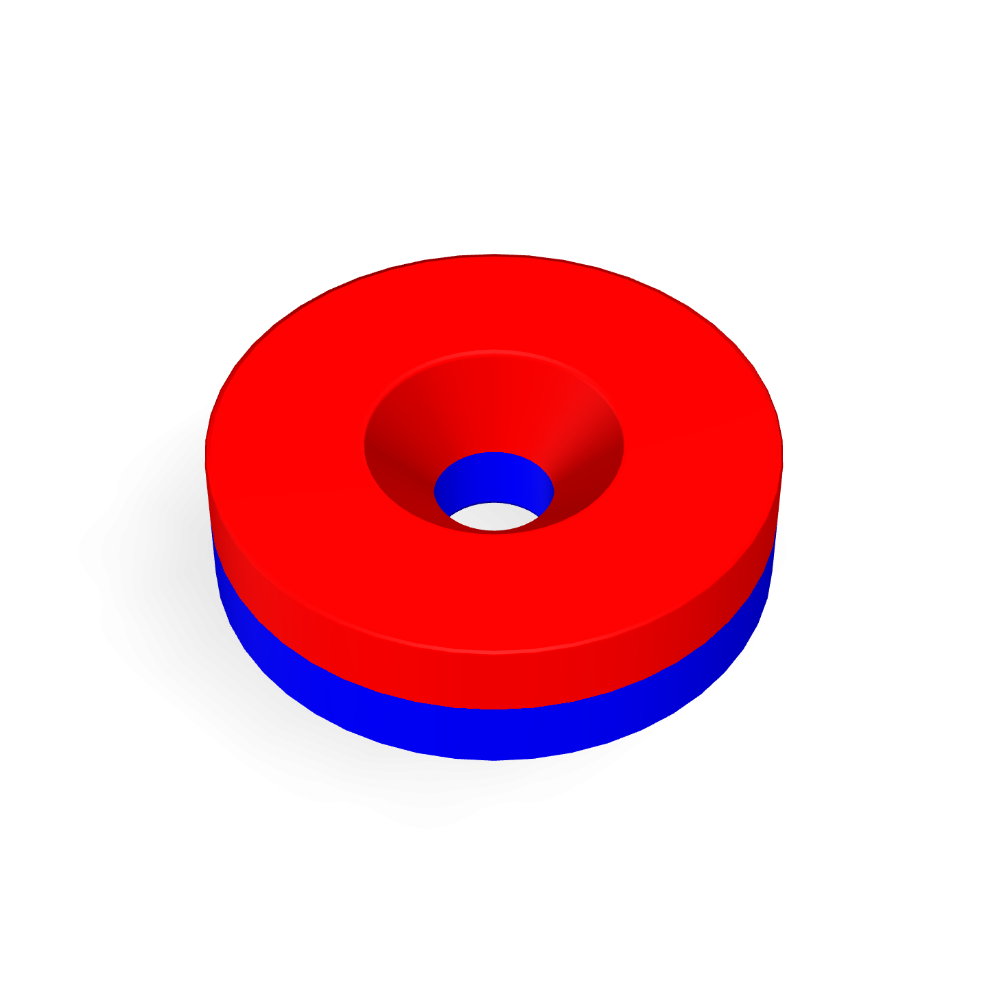 Neodymium Disc Magnet with Countersunk Hole Ø15mm X Ø3.2mm X 4mm /M3