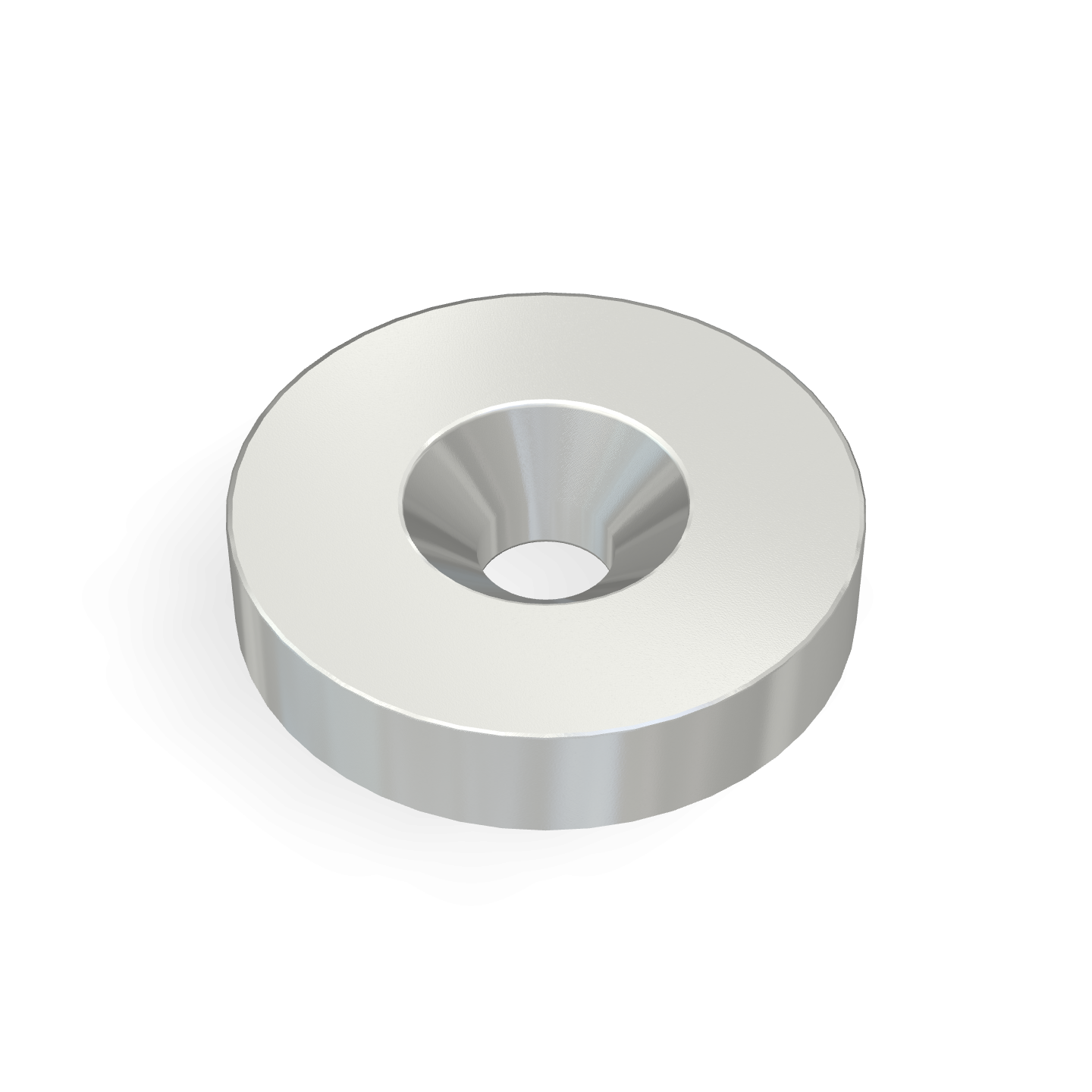 Aimant disque en néodyme avec trou fraisé Ø24 mm x Ø5,3 mm x 5 mm /M5