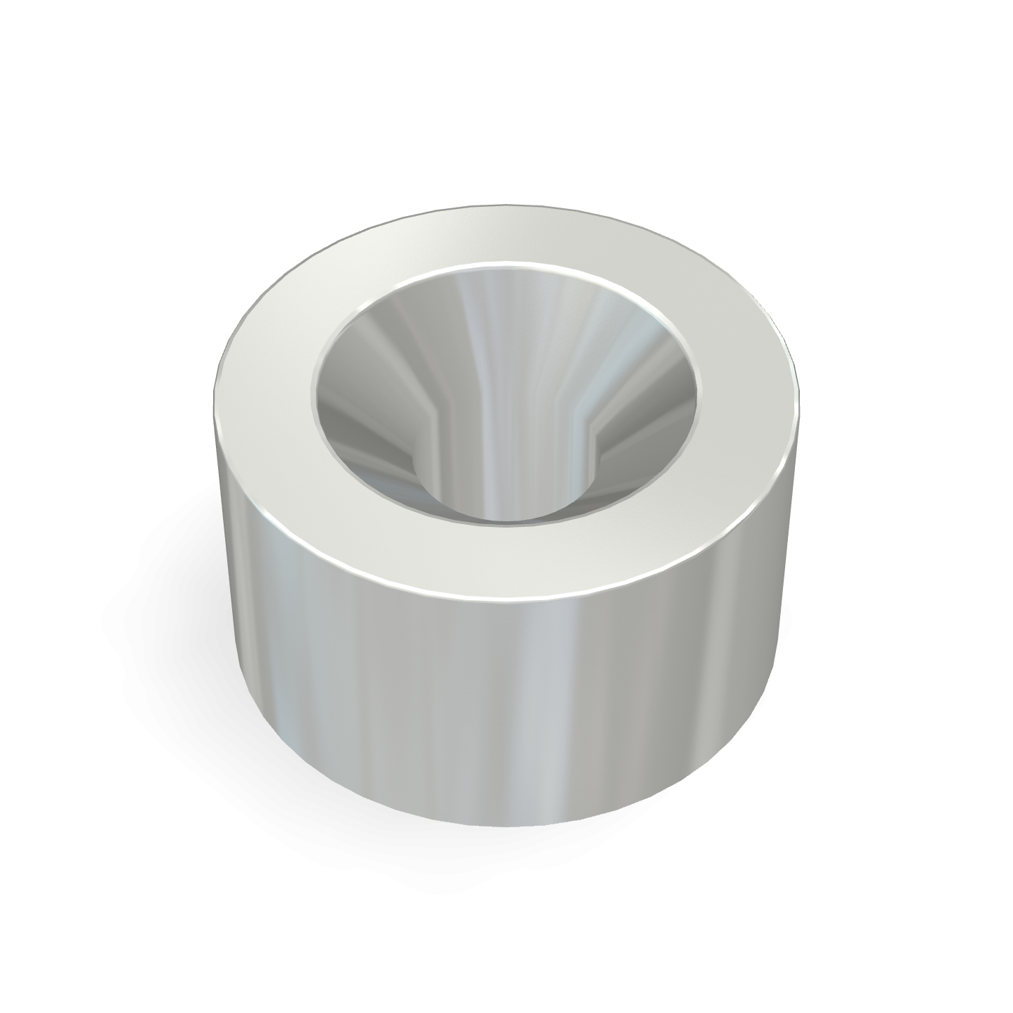 Aimant disque en néodyme avec trou fraisé Ø 7 mm x Ø 2,3 mm x 4 mm / M2