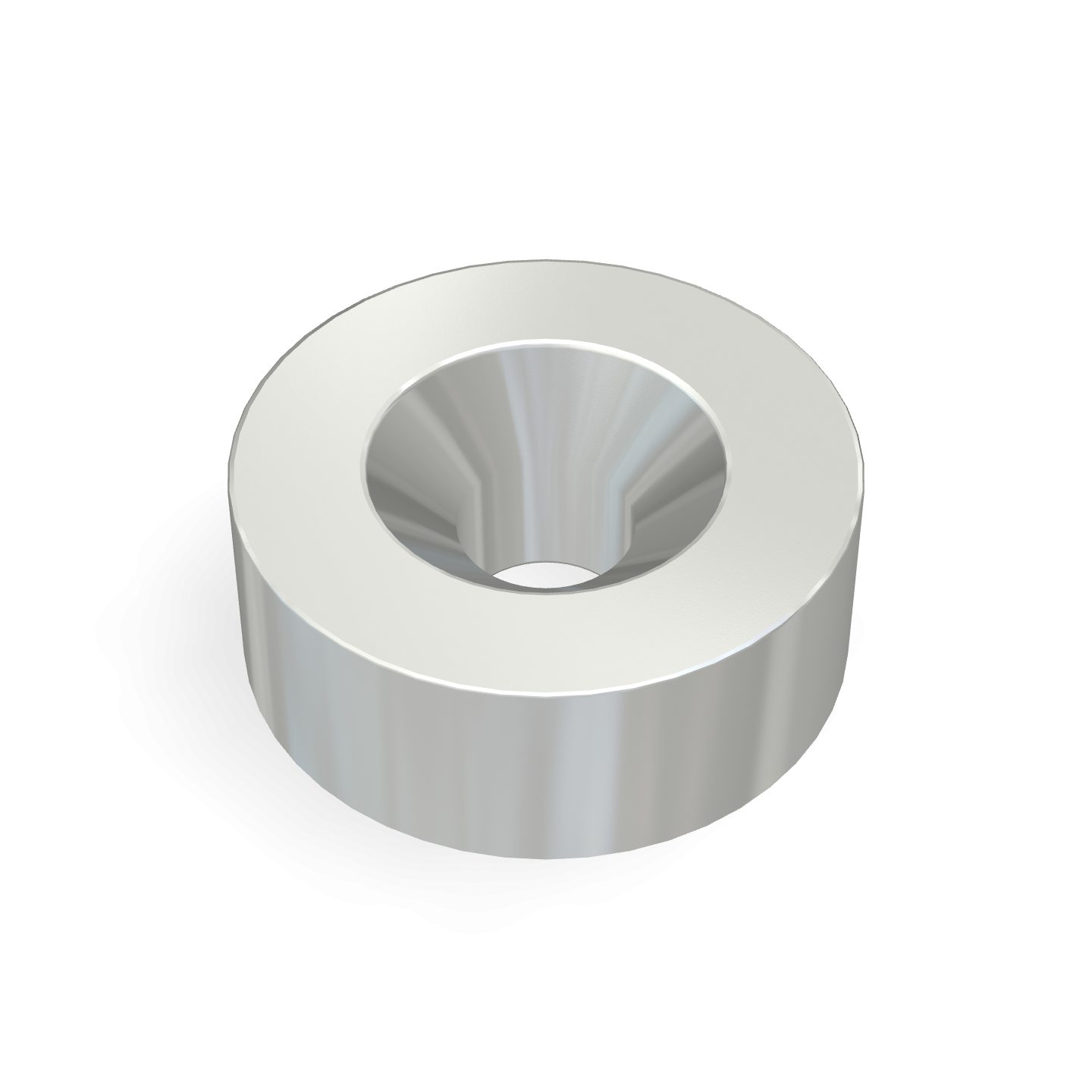 Aimant disque en néodyme avec trou fraisé Ø 8 mm x Ø 2,3 mm x 3 mm / M2