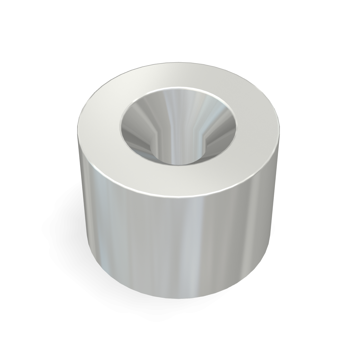 Aimant disque en néodyme avec trou fraisé Ø 8 mm x Ø 2,3 mm x 6 mm / M2