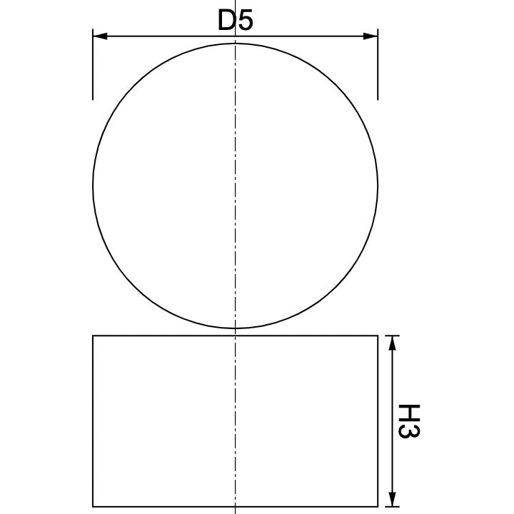 Neodymium Disc Magnet - Diametric Diameter 5mm x 3mm