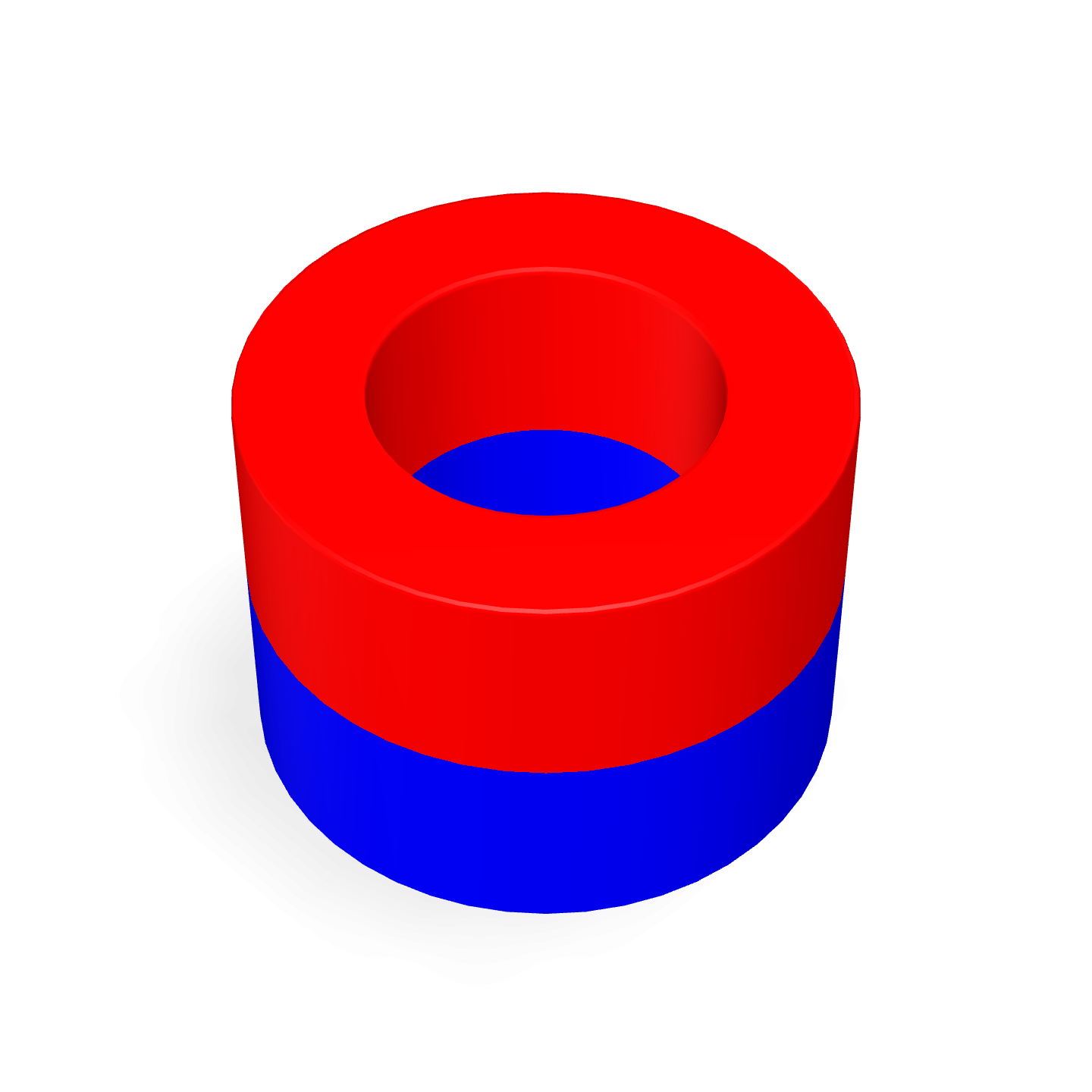 Bague en néodyme Ø7mm X Ø4mm X 5mm