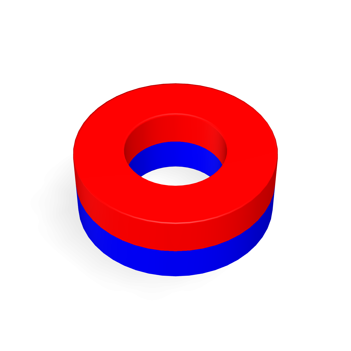 Anneau en néodyme Ø4mm X Ø2mm X 1,5mm
